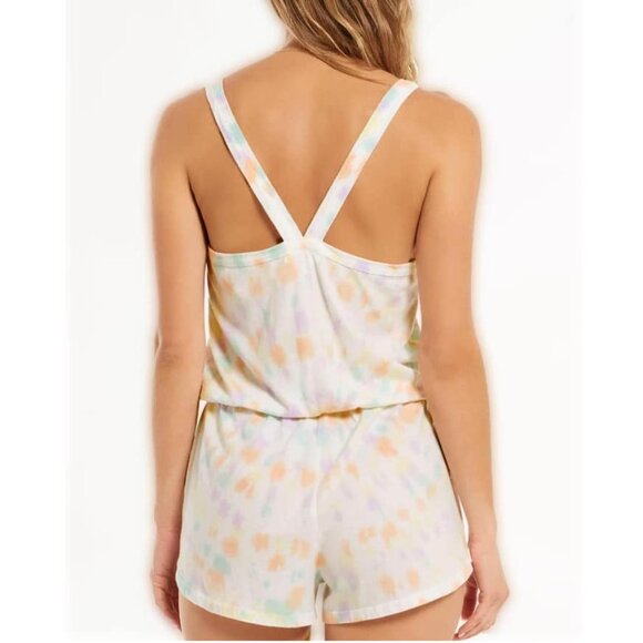 Z Supply Breezy Tie Dye Romper Organic Cotton NEW WITH TAGS Lounge - Picture 2 of 16